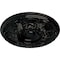 Ekena Millwork Granada Ceiling Medallion (Fits Canopies up to 7 1/8"), Hand-Painted Black Pearl, 19"OD x 1 1/2"P CM19GABPS - alternate 3